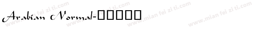 Arabian Normal字体转换